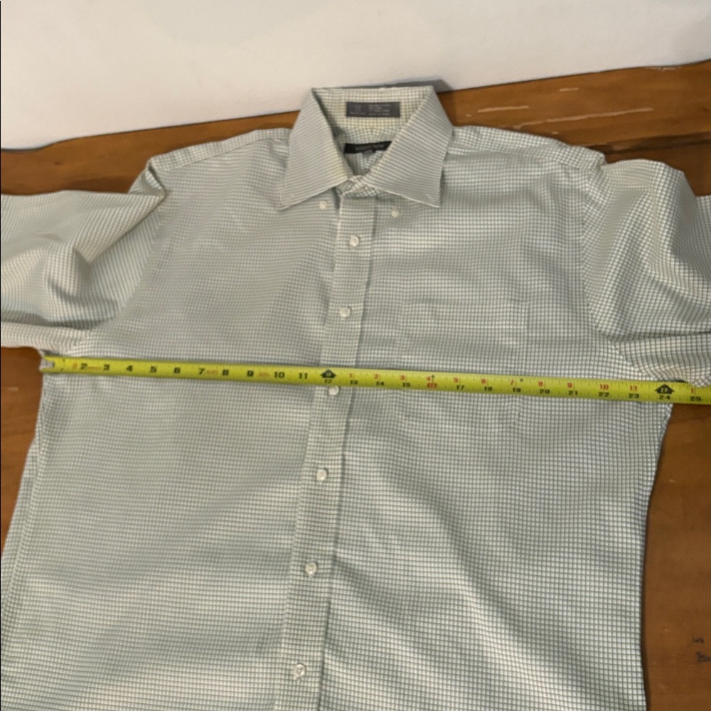 Nordstrom Men's Black and White Checkered Dress Shirt Size 16/33 - Picture 6 of 12